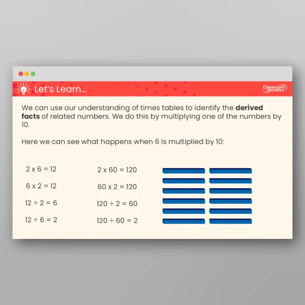An image of the Link Multiplication and Division Teaching PPT Resource