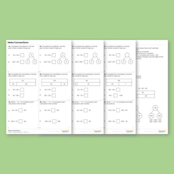 Year 3 Make Connections Addition and Subtraction Varied Fluency
