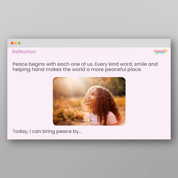 An image of the Values Resource - Peace Resource