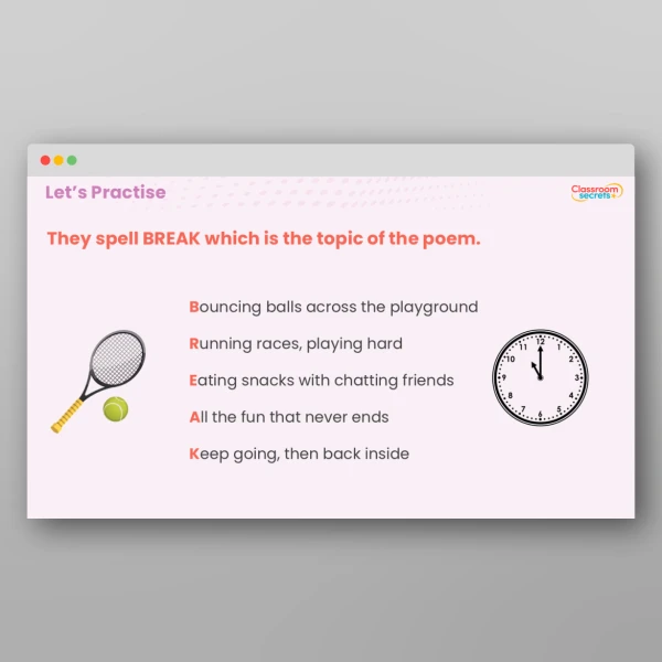 An image of the Acrostic Poems Activity Resource