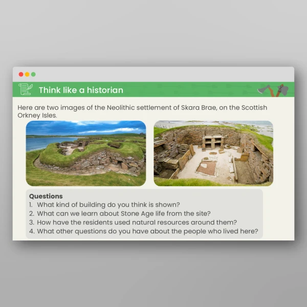 An image of the Stone Age to Iron Age What Was the Stone Age? PPT Resource
