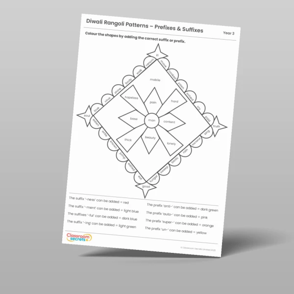 An image of the Diwali GPS Rangoli Patterns Resource