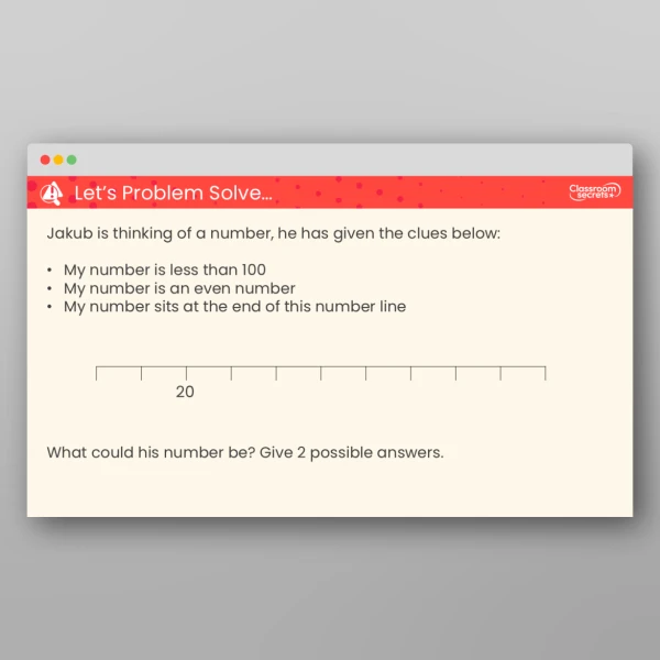 An image of the Number Line to 100 Teaching PPT Resource