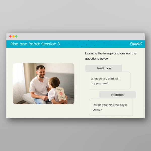 An image of the Rise and Read Father's Day Resource