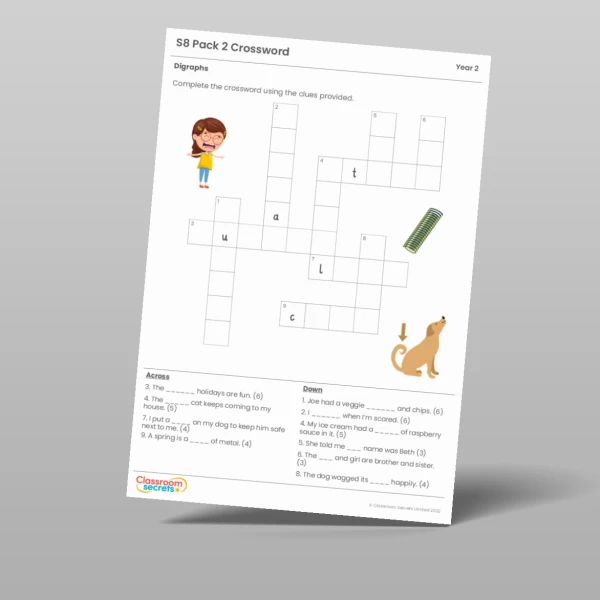 An image of the Autumn 2 Week 1 Spelling - S8 Pack 2 - Digraphs Resource