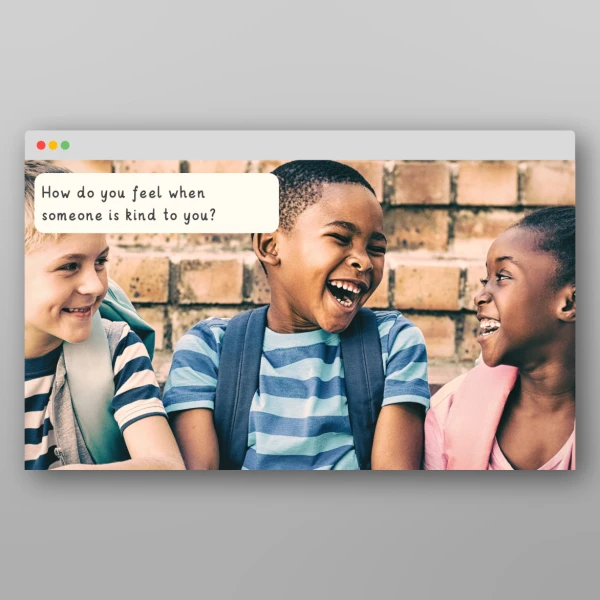 An image of the Kindness I Wonder Discussion Prompts Resource