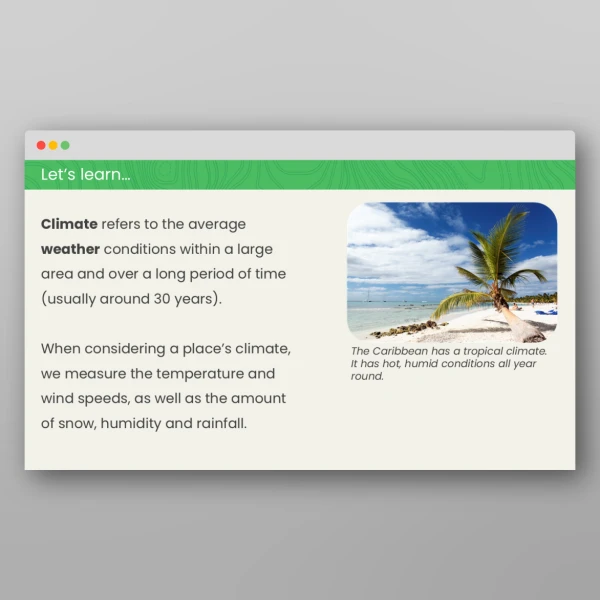 An image of the What is Climate? Geography PPT Resource