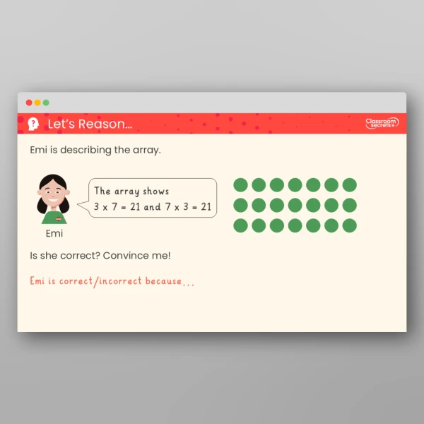 An image of the Use Arrays Teaching PPT Resource