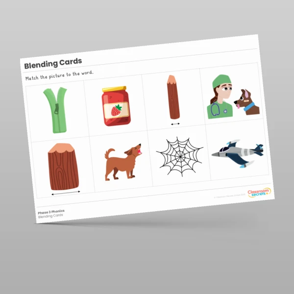 An image of the Blending Cards Resource