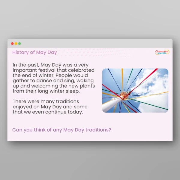 An image of the May Day Whole School Assembly PPT Resource