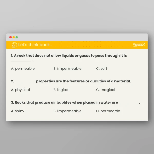 An image of the Lesson 2: How Can We Group Rocks? Investigation Resource