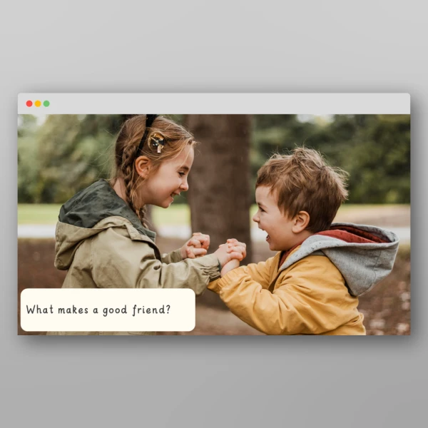 An image of the All About Me I Wonder Discussion Prompts Resource