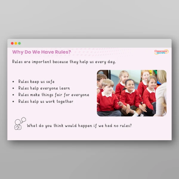 An image of the Classroom Rules PPT Resource