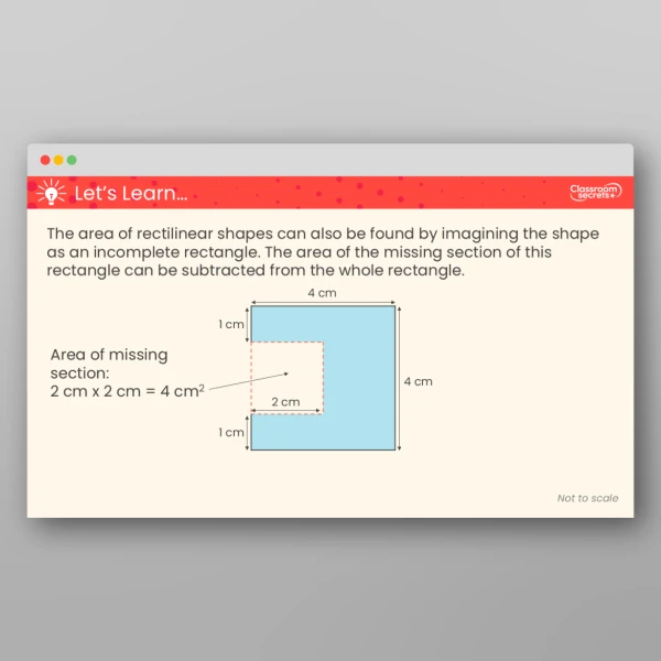 An image of the Area and Perimeter Teaching PPT Resource
