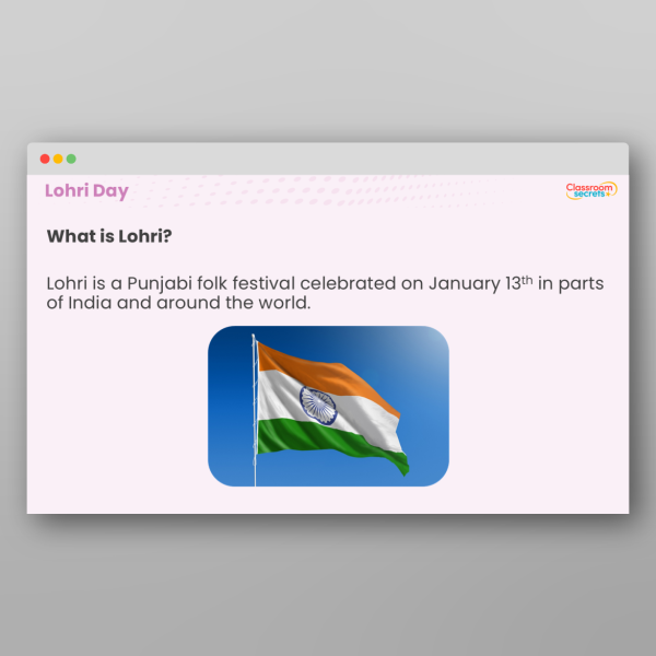 Lohri Day Whole School Assembly Ppt Resource | Classroom Secrets
