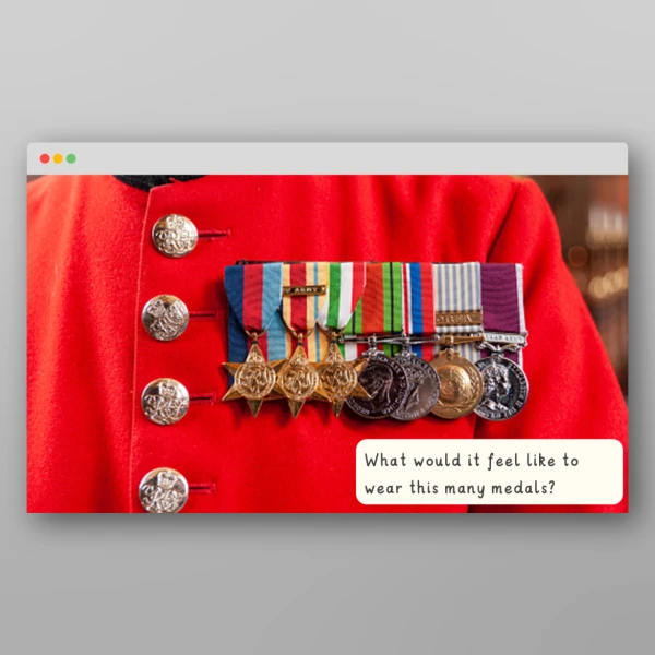 An image of the Remembrance Day I Wonder Discussion Prompts Resource