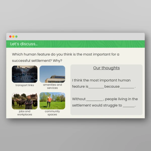 An image of the What Makes an Ideal Settlement? Geography PPT Resource