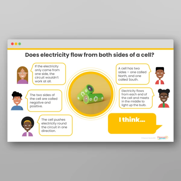 An image of the Electricity Concept Cartoons Resource