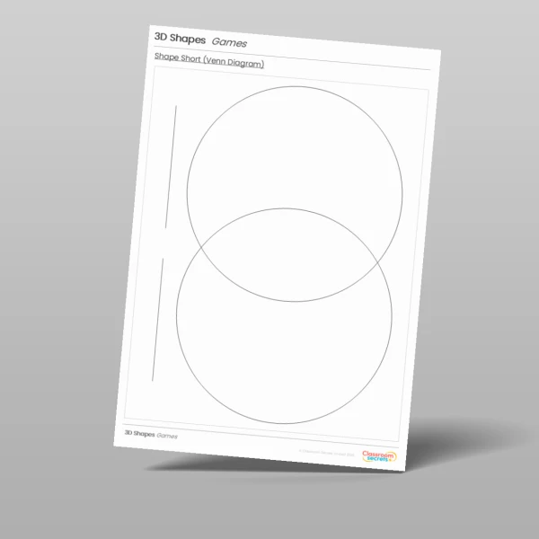 An image of the 3D Shapes Tutor Game Resource