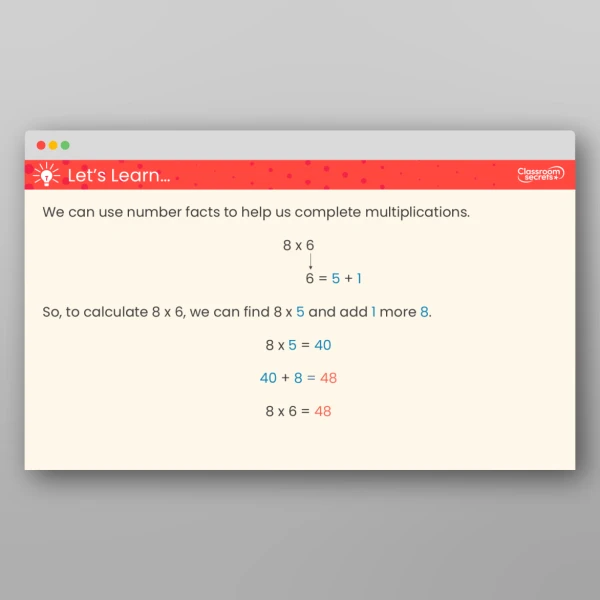 An image of the Efficient Multiplication Teaching PPT Resource