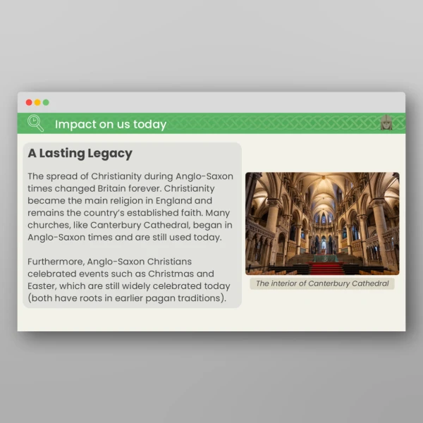 An image of the Lesson 5: What Did the Anglo-Saxons Believe? PPT Resource