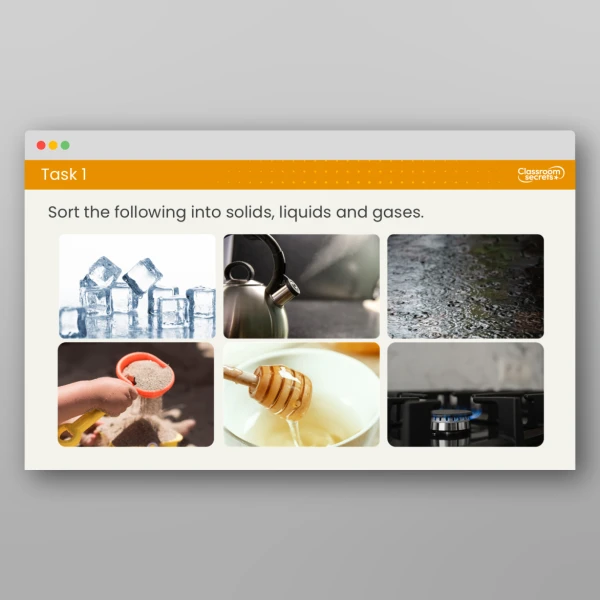 An image of the Free Lesson 1: What are Solids, Liquids and Gases? Resource