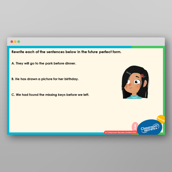 Year 5 Future Perfect Form Teaching Ppt Resource | Classroom Secrets