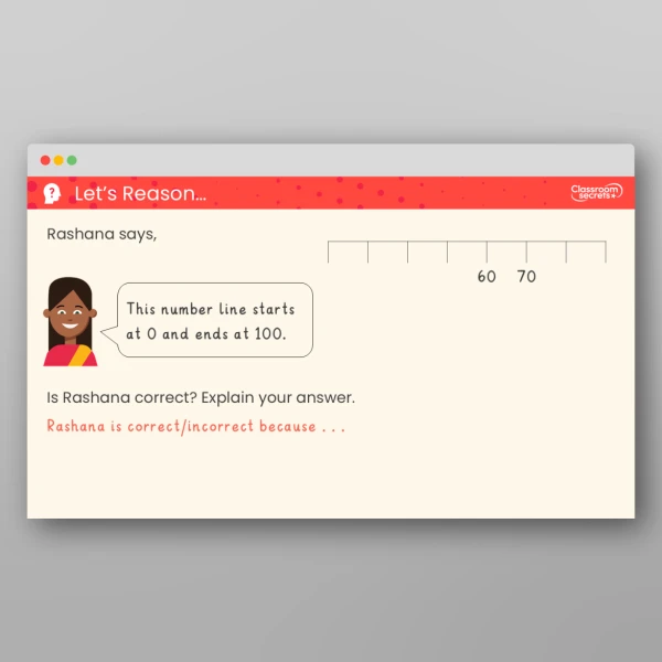 An image of the 10s on the Number Line to 100 Teaching PPT Resource