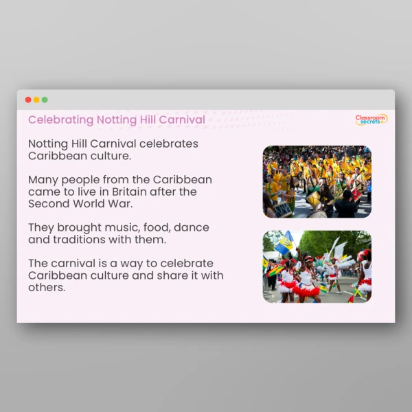 An image of the Notting Hill Carnival Teaching PPT Resource