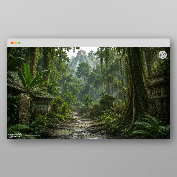 An image of the Time Travel Adventure - The Maya Soundscape Resource