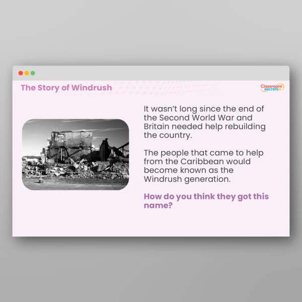 An image of the The Story of Windrush Whole School Assembly PPT Resource