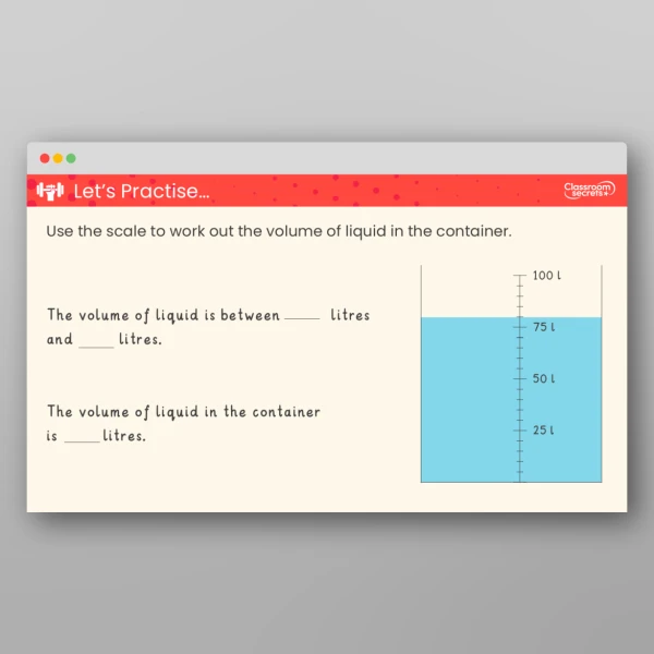 An image of the Measure in Litres Teaching PPT Resource