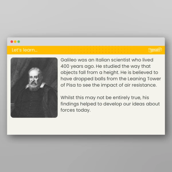 An image of the Lesson 3: What is Air Resistance and How Does it Affect Moving Objects? Investigation Resource