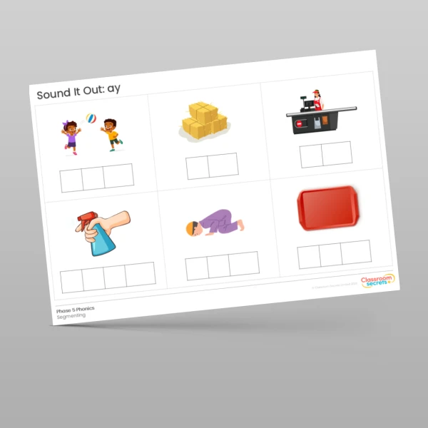 An image of the Phonics Sound It Out: ay Resource
