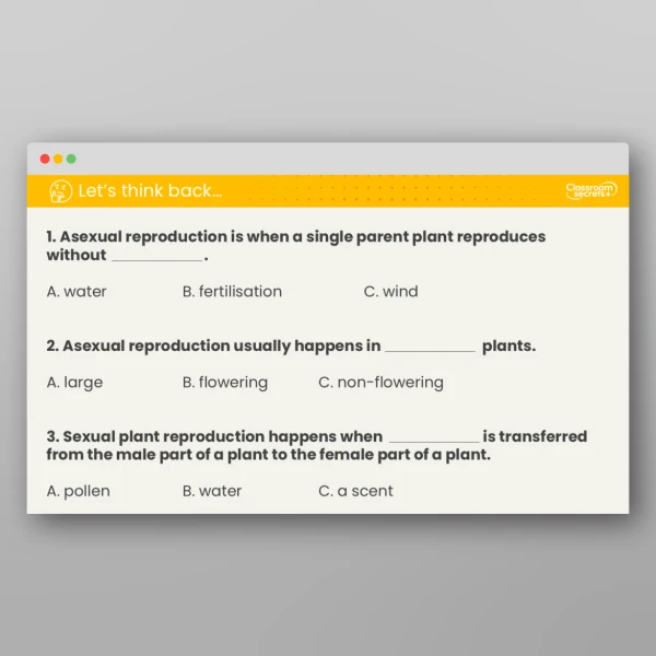 An image of the Lesson 2: How Do Plants Reproduce? Investigation Resource