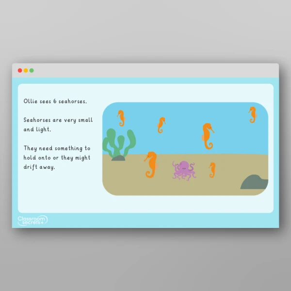 An image of the Amazing World - All At Sea Maths Story Resource