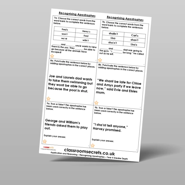 An image of the Free Recognising Apostrophes Application and Reasoning Resource