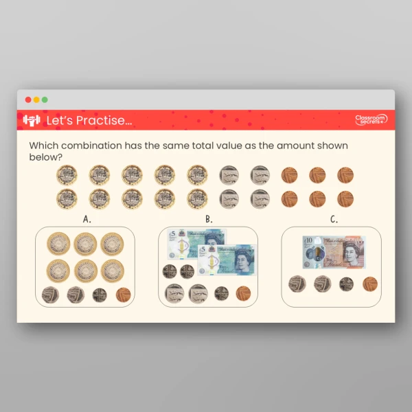 An image of the Make the Same Amount Teaching PPT Resource
