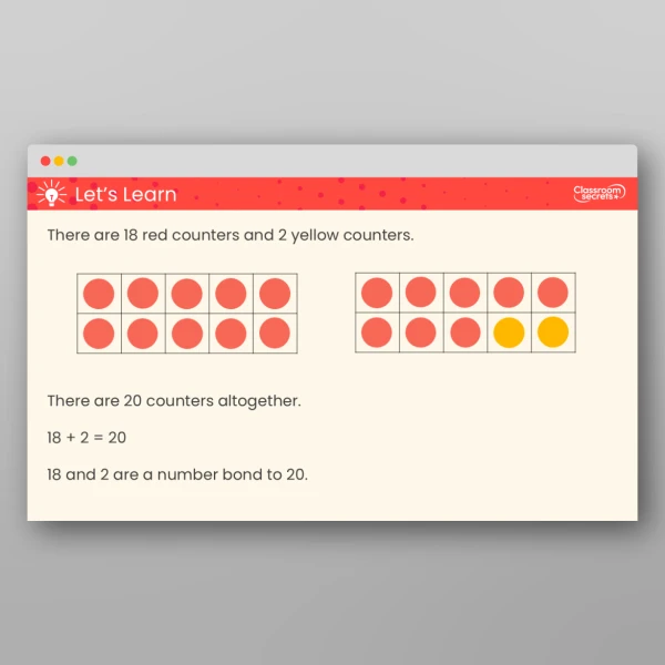 An image of the Find and Make Number Bonds to 20 Teaching PPT Resource