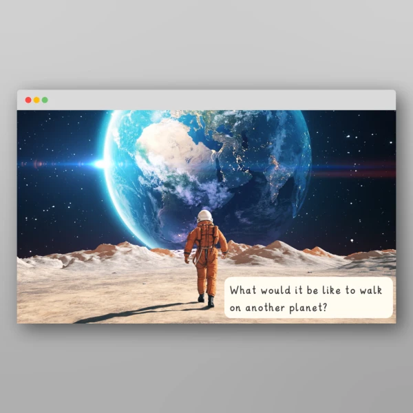 An image of the Amazing World - Space I Wonder Discussion Prompts Resource