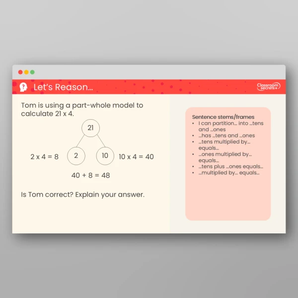 An image of the Multiply a 2-Digit Number by a 1-Digit Number - No Exchange Teaching PPT Resource