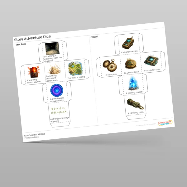 An image of the Story Adventure Dice Resource