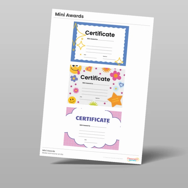 An image of the Spread Some Kindness Mini Awards Resource