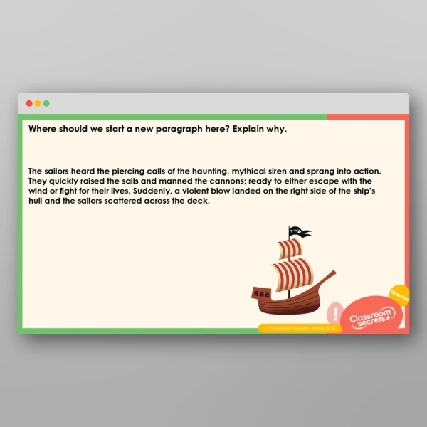 An image of the Consolidating Redrafting - Paragraphs Teaching PPT Resource