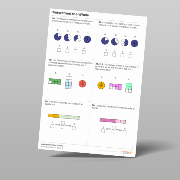Year 3 Understand The Whole Varied Fluency 2 Resource | Classroom Secrets