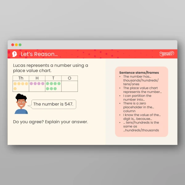 An image of the Represent Numbers to 10,000 Teaching PPT Resource