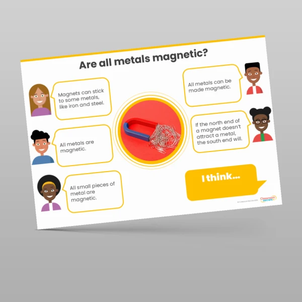An image of the Forces and Magnets Concept Cartoons Resource