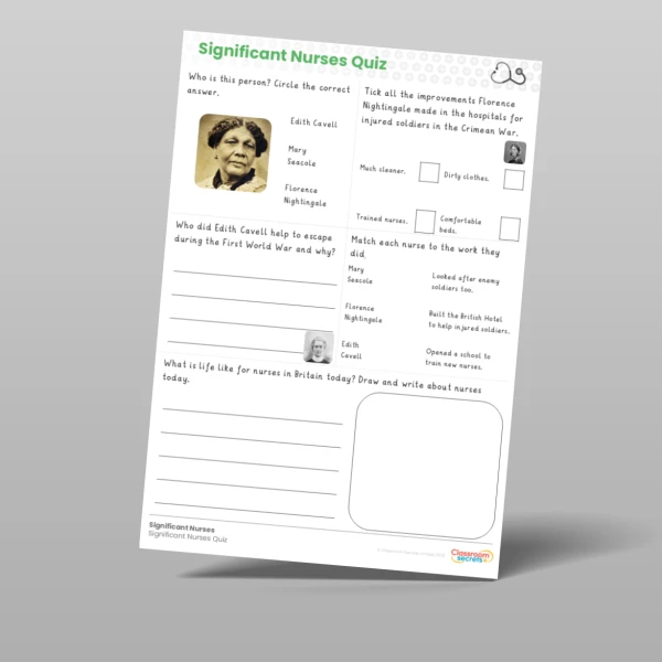 An image of the History Topic Quizzes Resource