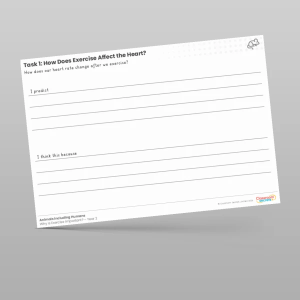 An image of the Lesson 4: How Does Exercise Affect the Heart? Worksheet Resource