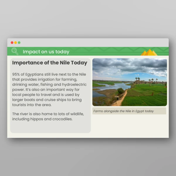An image of the Lesson 5: Why Was the River Nile so Important? PPT Resource